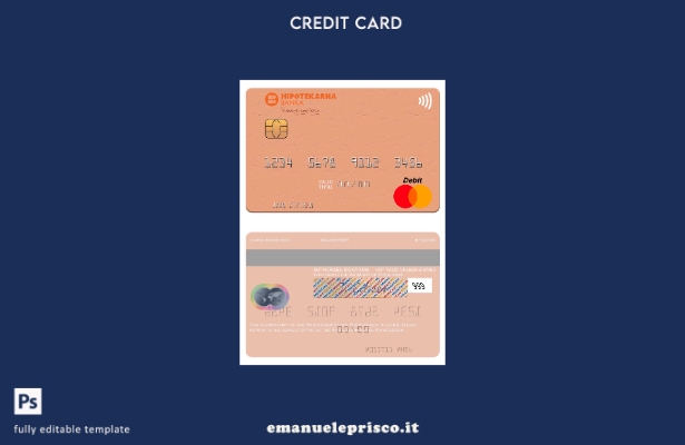 modello mastercard Montenegro Hipotekarna Banka stile verificato